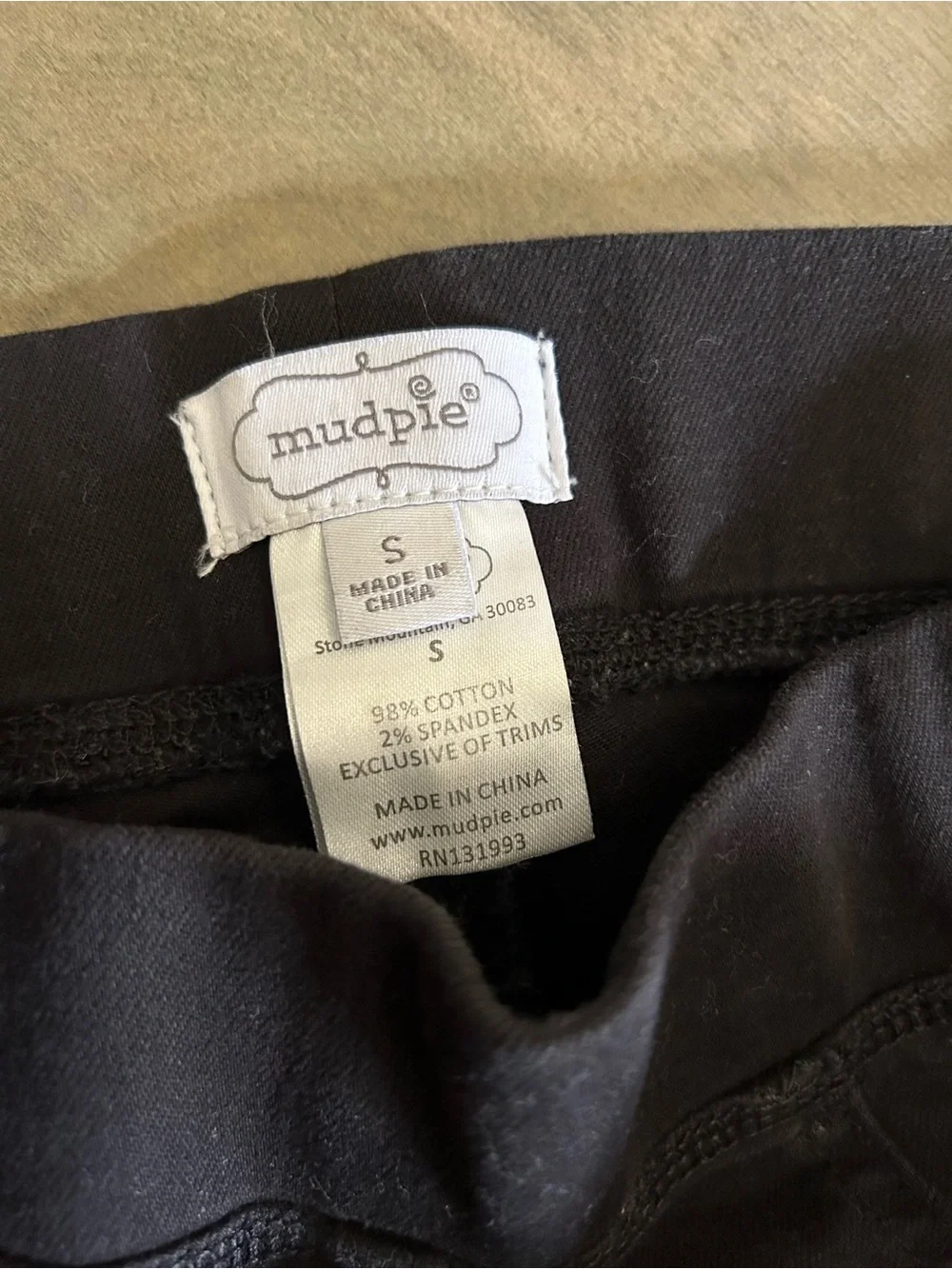 Mud Pie Dark Black Kids Stretch Jeans